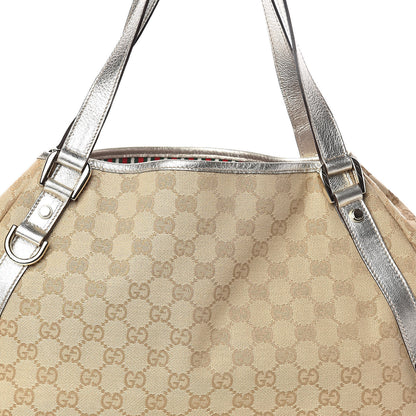 Gucci Monogram Medium Abbey Shoulder Bag Gold 7 of 9
