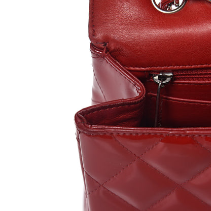 Chanel Patent Quilted Jumbo Single Flap Red 19 of 31