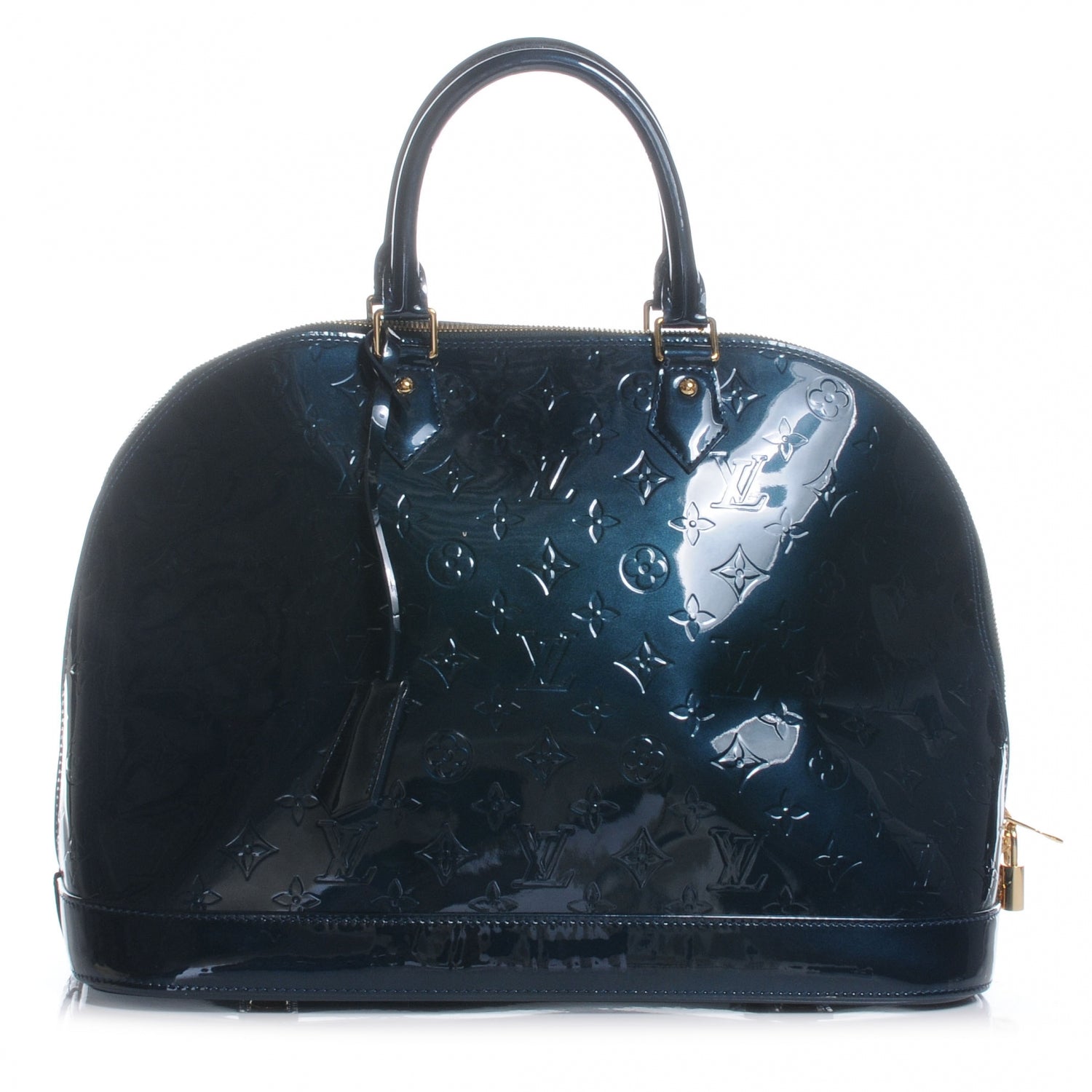 Louis Vuitton Vernis Alma GM Blue Nuit 1 of 9