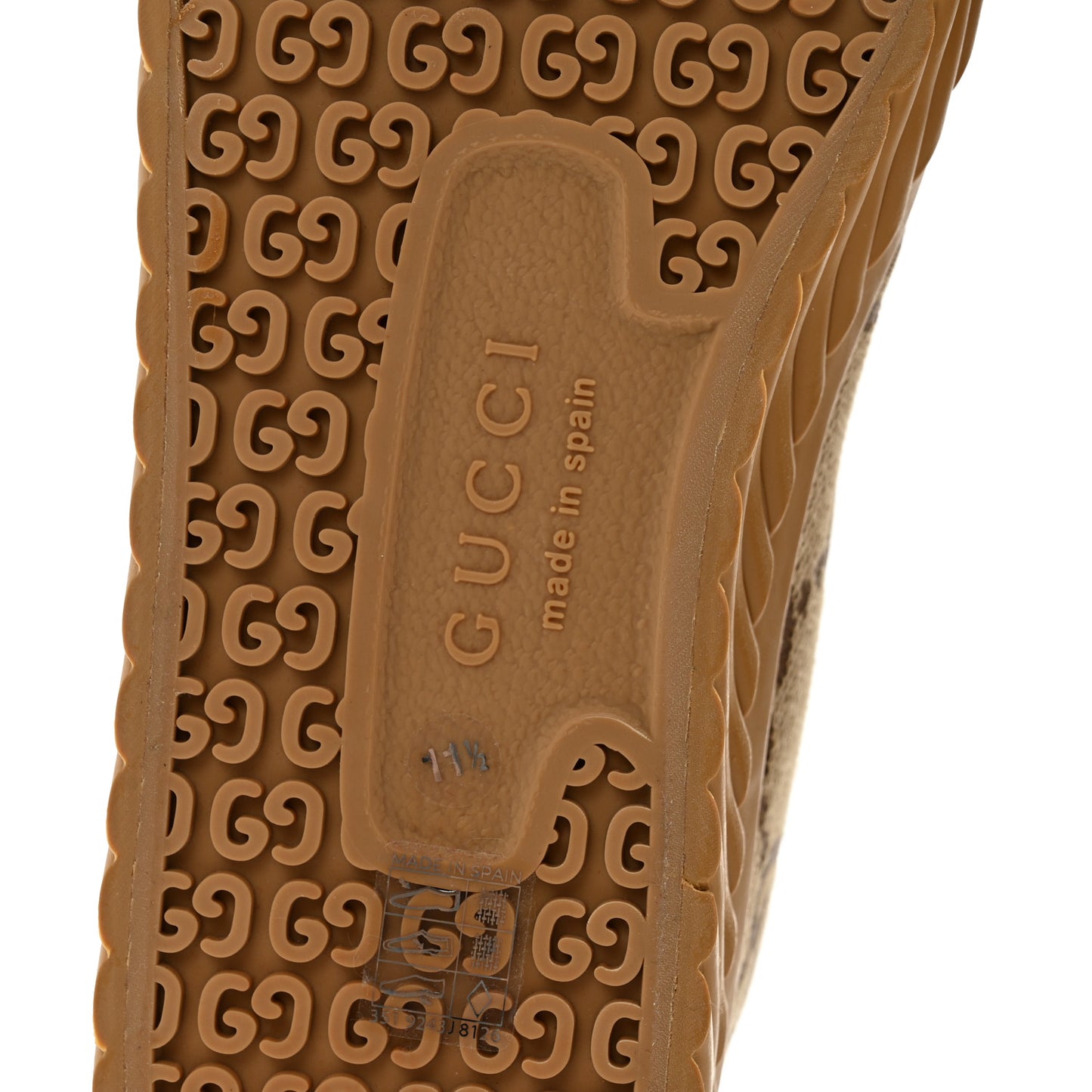Monogram Jumbo GG New Lace Papin Mens Tortuga High Top Sneakers 11.5 Camel Ebony Black