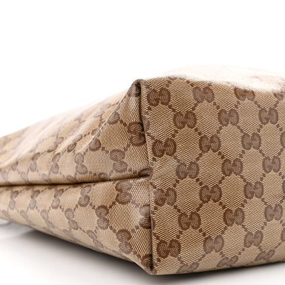 Gucci Crystal Monogram Joy Tote Dark Brown 9 of 10