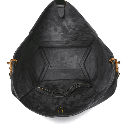 Celine Soft Grained Calfskin Sangle Bucket Bag Grey 5 of 8