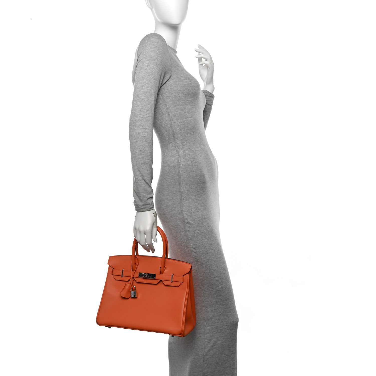 Hermes Epsom Birkin 30 Mangue 2 of 16
