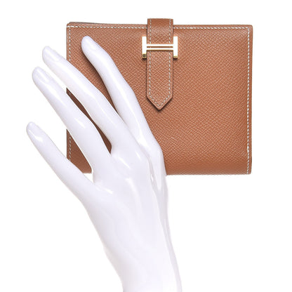 Hermes Epsom Bearn Compact Wallet Gold 2 of 6