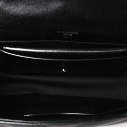 Saint Laurent Lambskin Chevron Quilted Medium Loulou Black 6 of 11