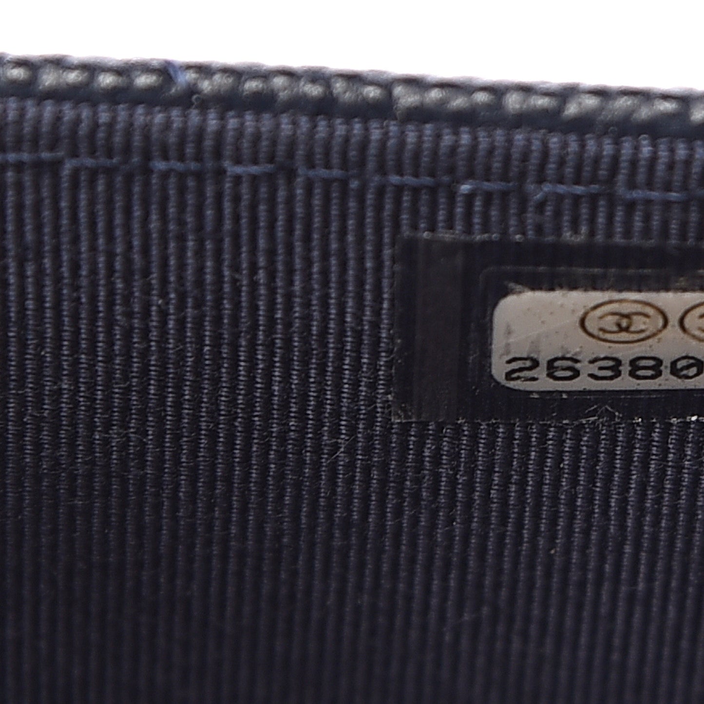Caviar Quilted Wallet On Chain WOC Navy Blue