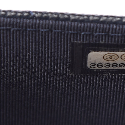 Chanel Caviar Quilted Wallet On Chain WOC Navy Blue 8 of 11