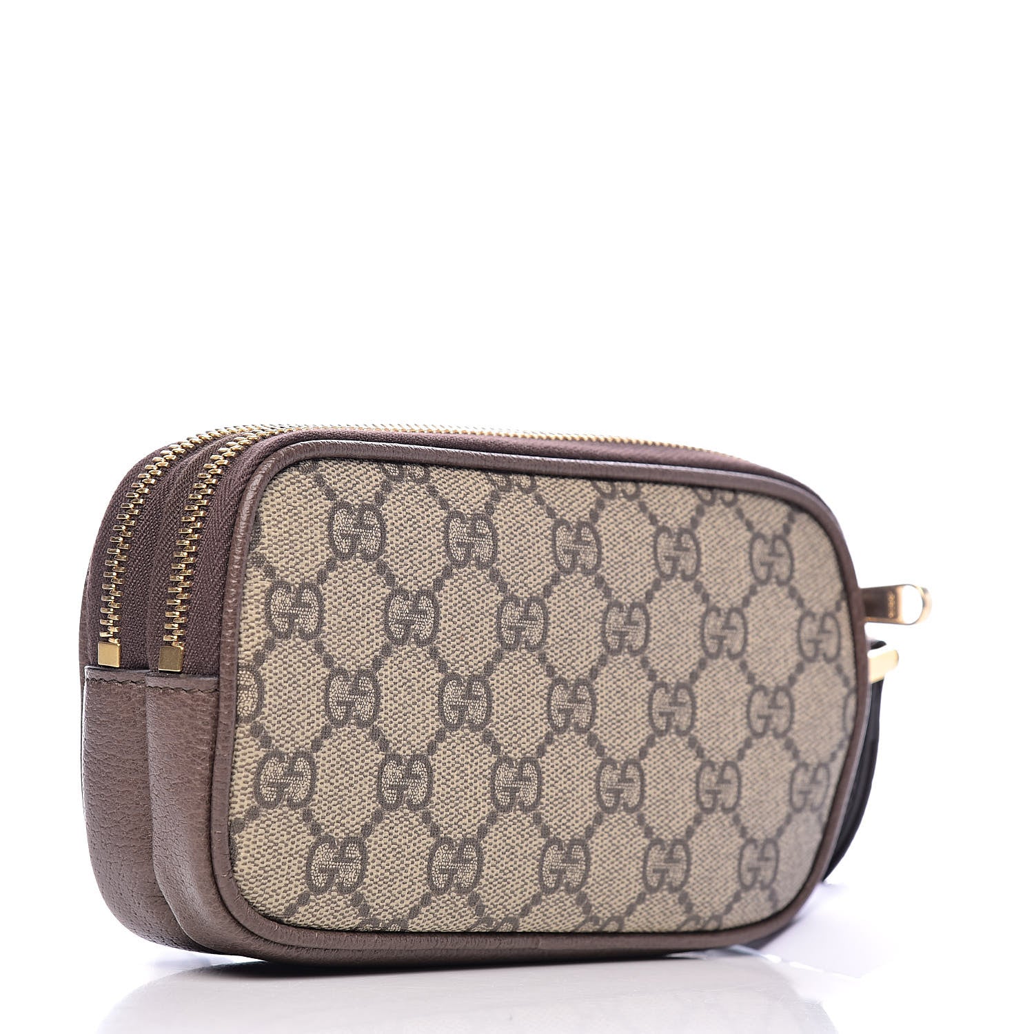 Gucci GG Supreme Monogram Web Ophidia Wristlet Beige New Acero 3 of 10