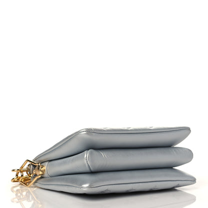 Louis Vuitton Lambskin Embossed Monogram Coussin BB Silver 4 of 9