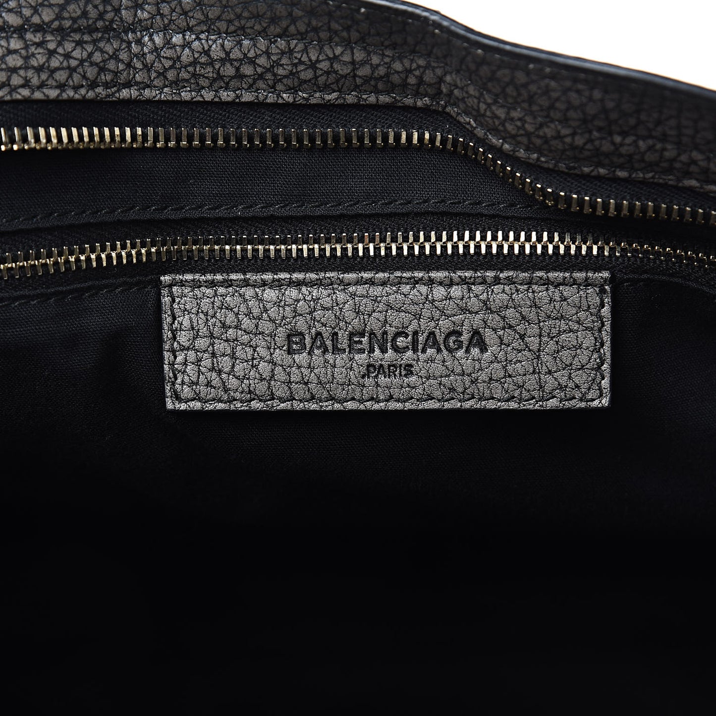Grained Calfskin Classic Gold Hardware City Ombre Grey Gradient