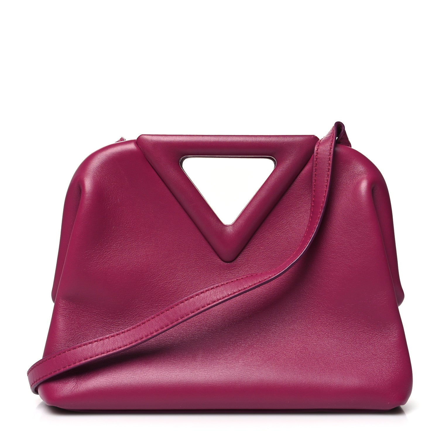 Bottega Veneta Calfskin Small The Point Triangle Bag Cinnabar 1 of 11
