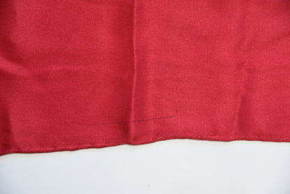 Chanel Silk CC Square Scarf Red 7 of 10