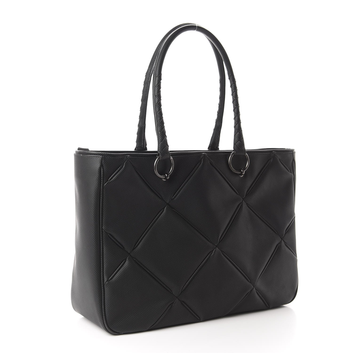 Bottega Veneta PVC Quilted Tote Black 3 of 11
