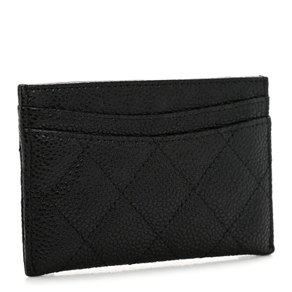 Chanel Caviar Quilted Card Holder Black 3 of 10