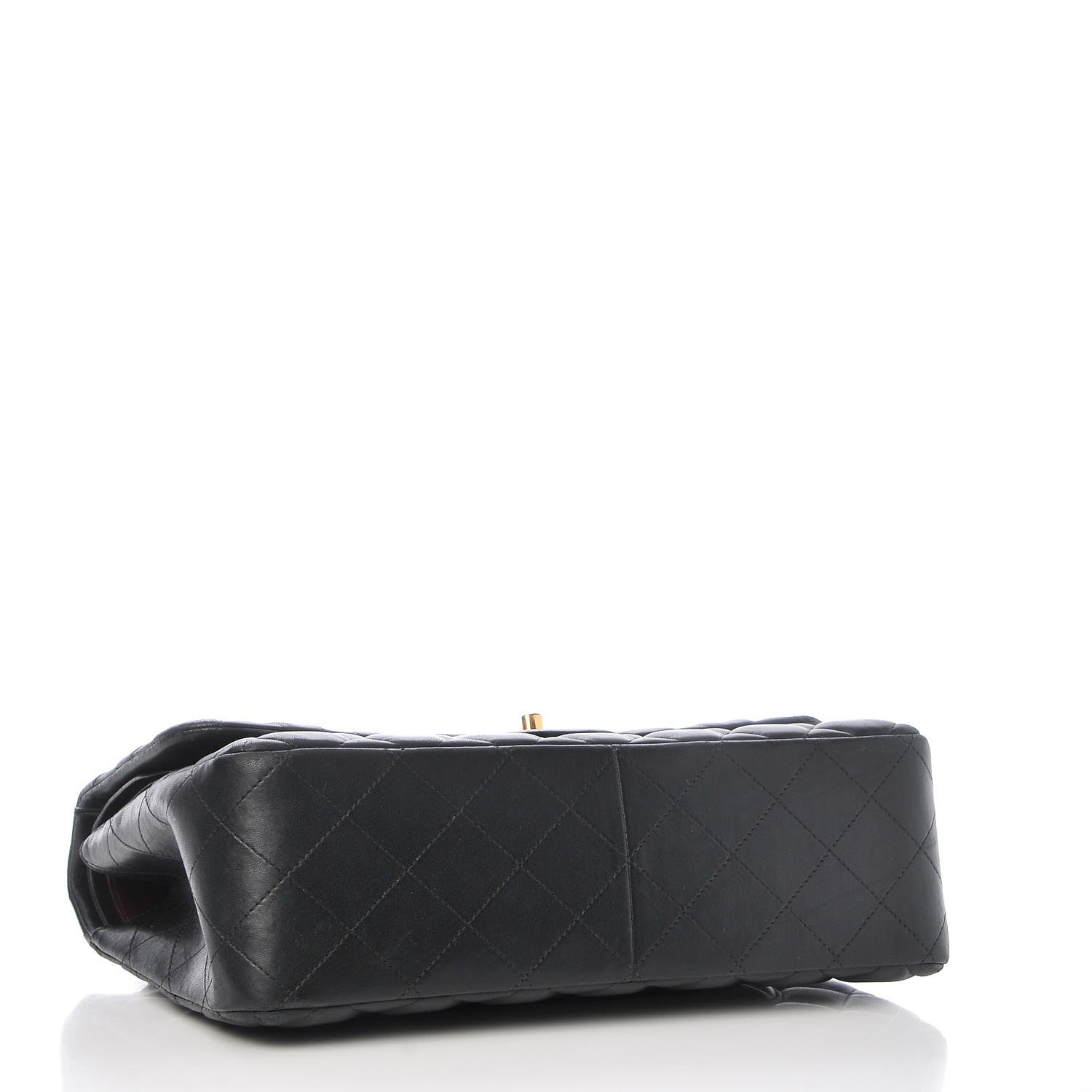 Chanel Lambskin Quilted Jumbo Double Flap Black 4 of 9