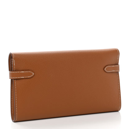Hermes Epsom Kelly Longue Wallet Gold 3 of 7