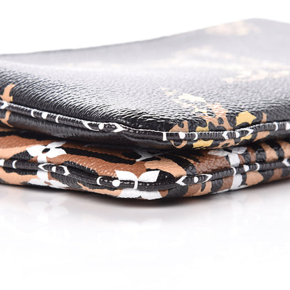 Louis Vuitton Monogram Giant Jungle Pochette Double Zip Black 5 of 10
