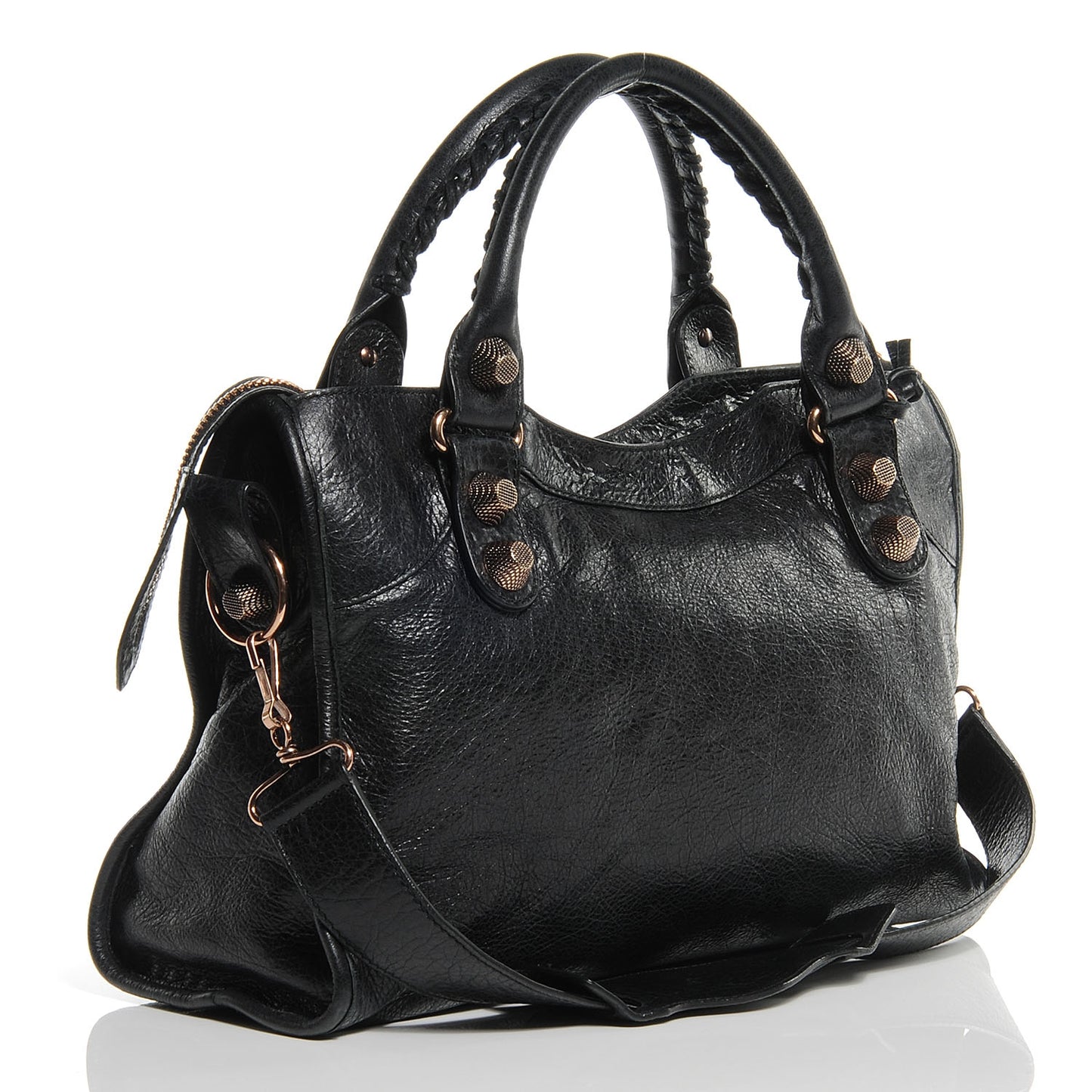 Agneau Giant 21 Rose Gold Hardware City Black
