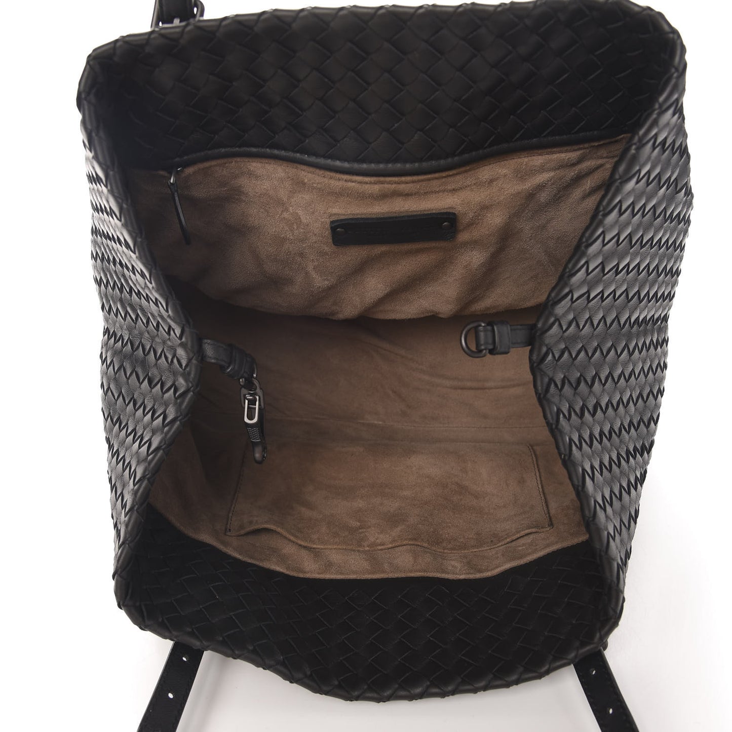 Nappa Intrecciato Medium Cesta Tote Black