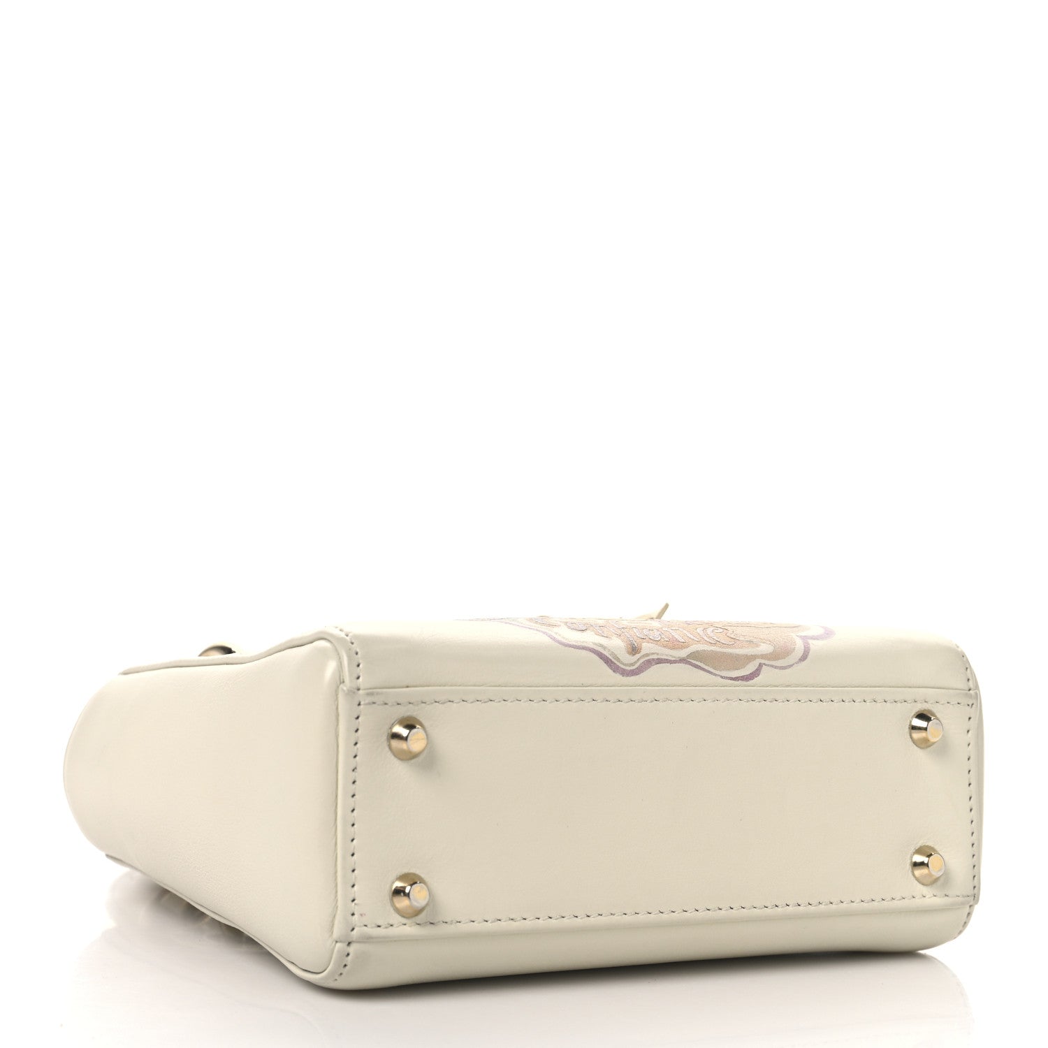 Christian Dior Calfskin Niki De Saint Phalle Dioramour Mini Supple Lady Dior White Multicolor 4 of 15