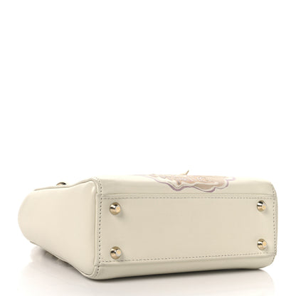 Christian Dior Calfskin Niki De Saint Phalle Dioramour Mini Supple Lady Dior White Multicolor 4 of 15