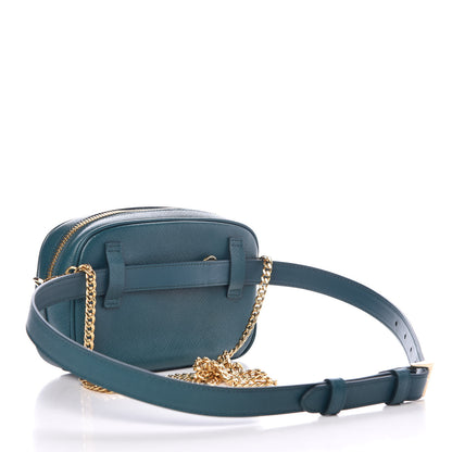 Prada Saffiano Mini Camera Crossbody Bag Ottanio 4 of 9