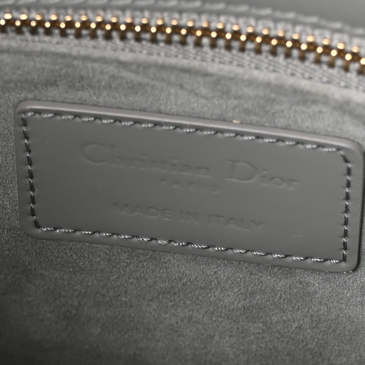 Christian Dior Patent Cannage Small Lady Dior Grey 5 of 9