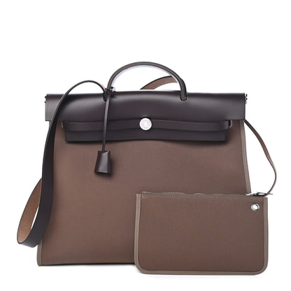 Hermes Toile Vache Hunter Herbag Zip 39 MM Etoupe Ebene 1 of 11