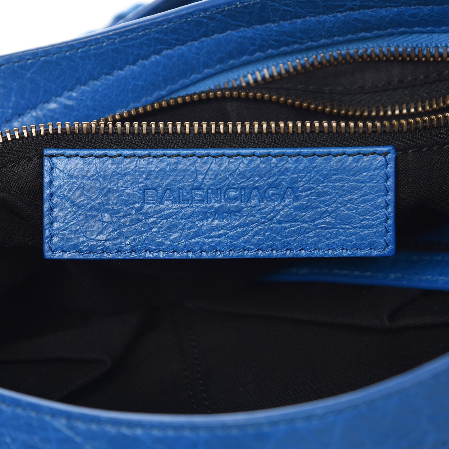 Agneau Giant 12 Gunmetal Hardware City Bleu Rivage