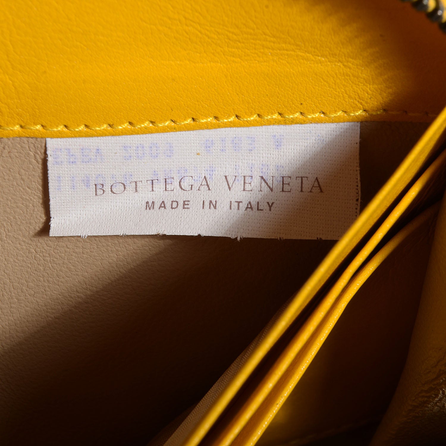 Bottega Veneta Vitellino Lisse Intrecciato Zip Around Wallet Yolk Paille 7 of 8
