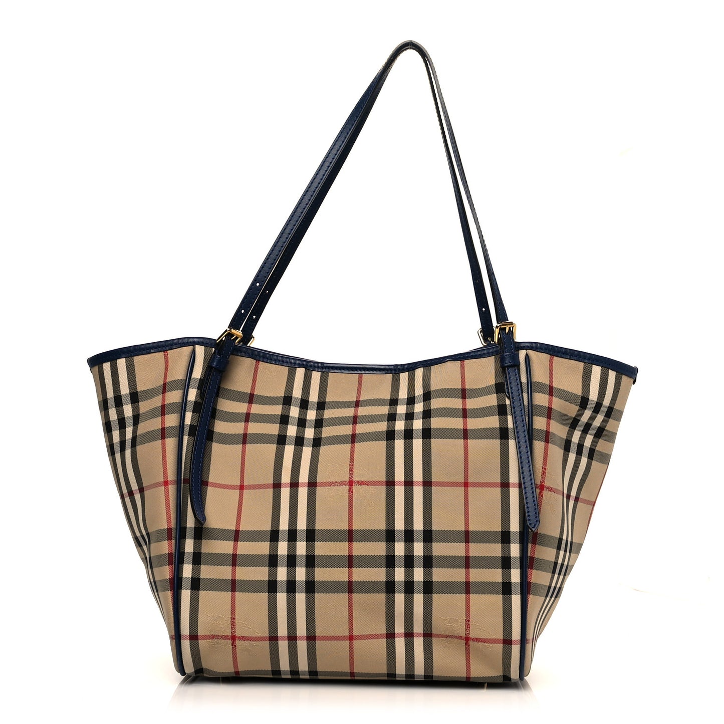 House Check Small Canterbury Tote Navy
