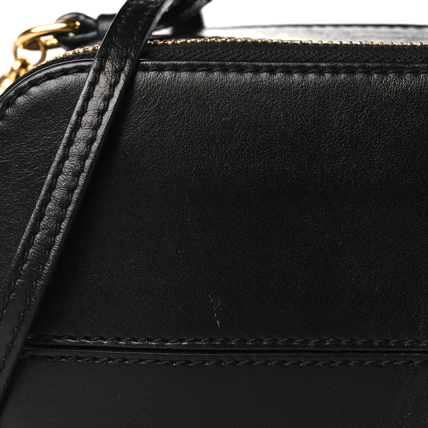 Calfskin Mini C Vanity Bag Black