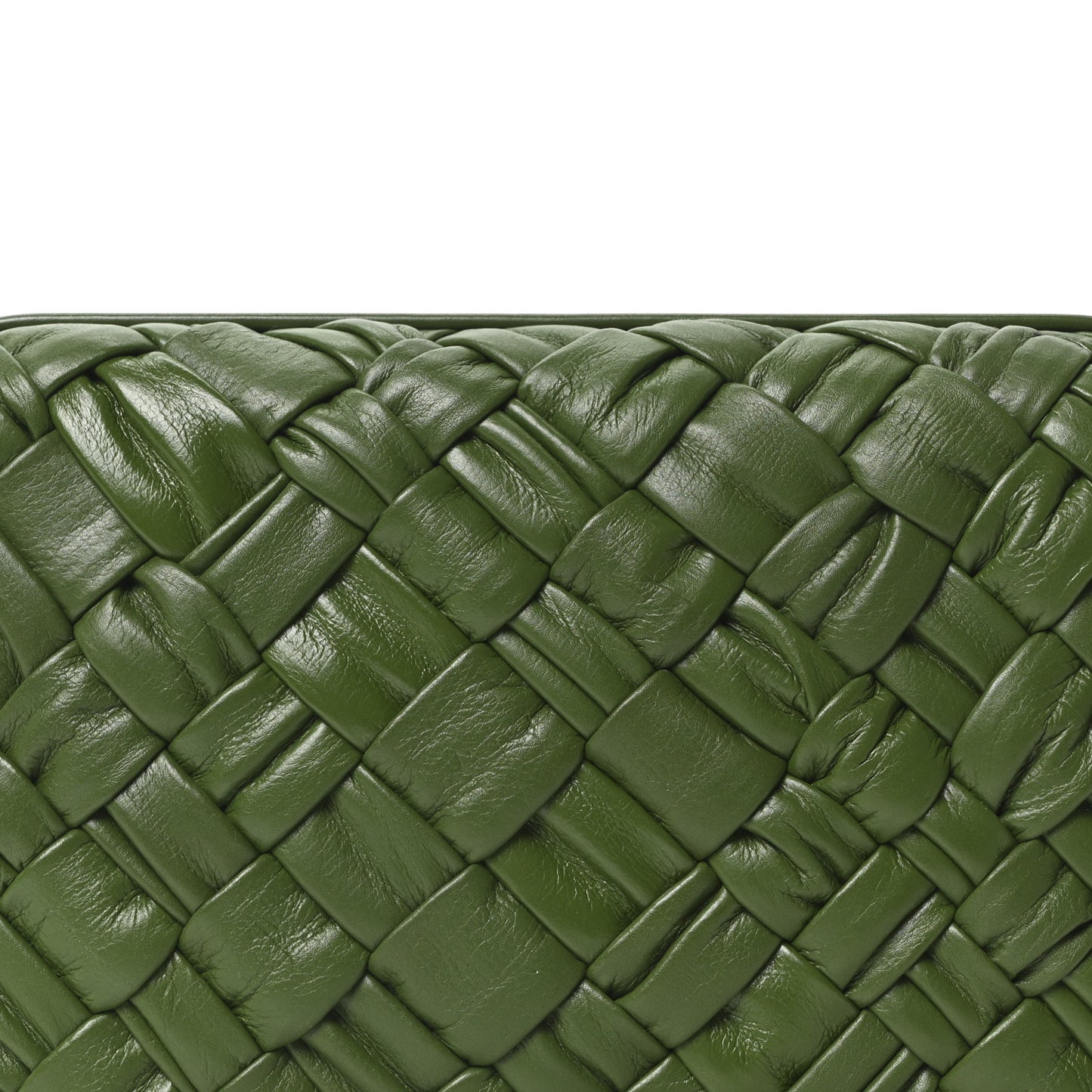 Calfskin Intrecciato Knot On Strap Avocado