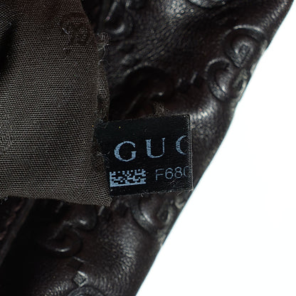 Gucci Guccissima Medium GG Twins Hobo Dark Brown 8 of 9