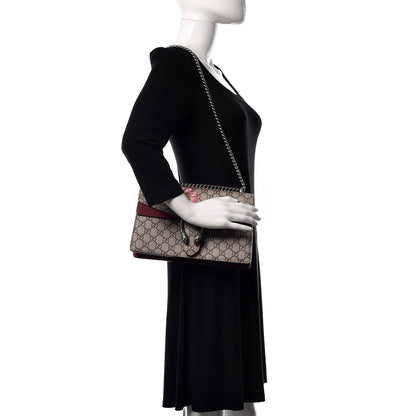 Gucci GG Supreme Monogram Blooms Small Dionysus Shoulder Bag Beige Multicolor Dry Rose 2 of 12