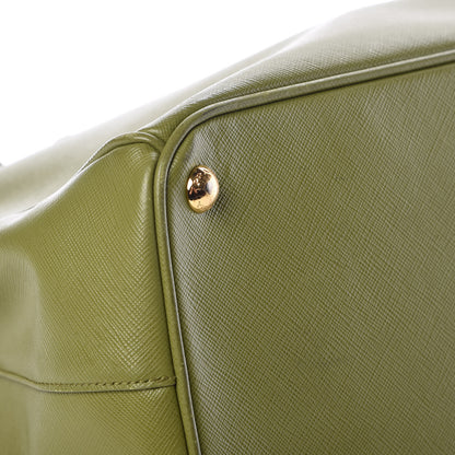 Prada Saffiano Large Galleria Double Zip Tote Edera 12 of 15