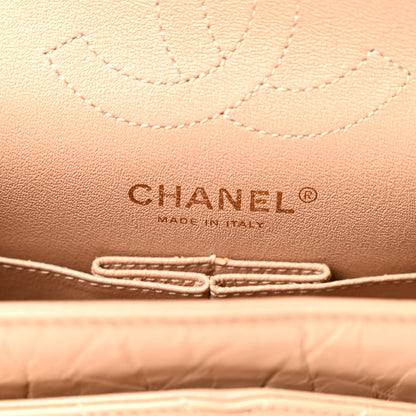 Chanel Aged Calfskin Chevron Quilted 2.55 Reissue 224 Flap Beige 6 of 10
