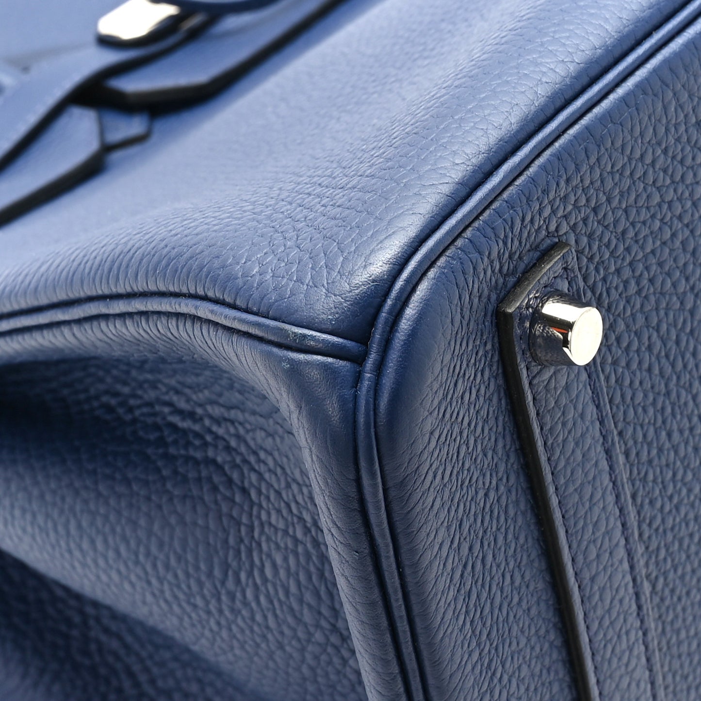 Taurillon Clemence Birkin 35 Bleu Saphir