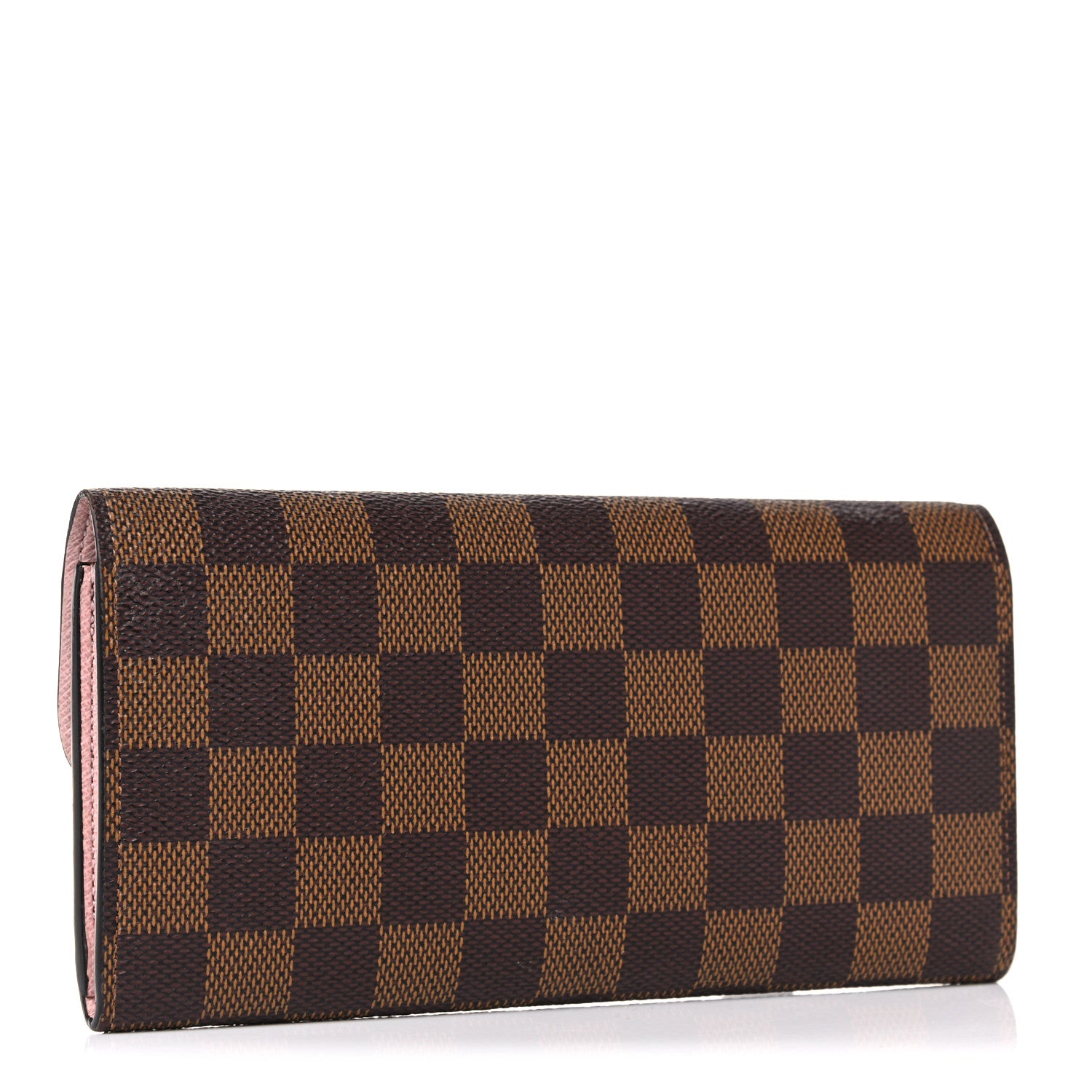 Louis Vuitton Damier Ebene Emilie Wallet Rose Ballerine 3 of 15