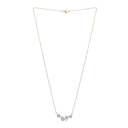 David Yurman 18K Yellow White Gold Diamond Precious Chatelaine Necklace 3 of 4