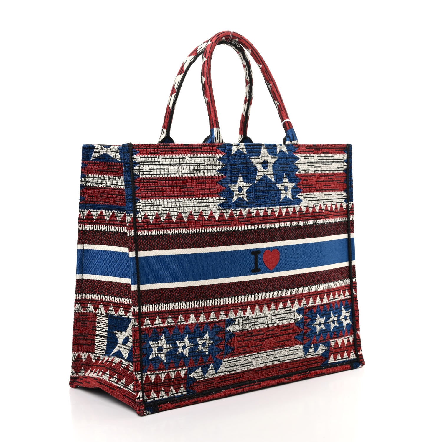 Christian Dior Canvas Embroidered Exclusive US Book Tote Multicolor 3 of 9