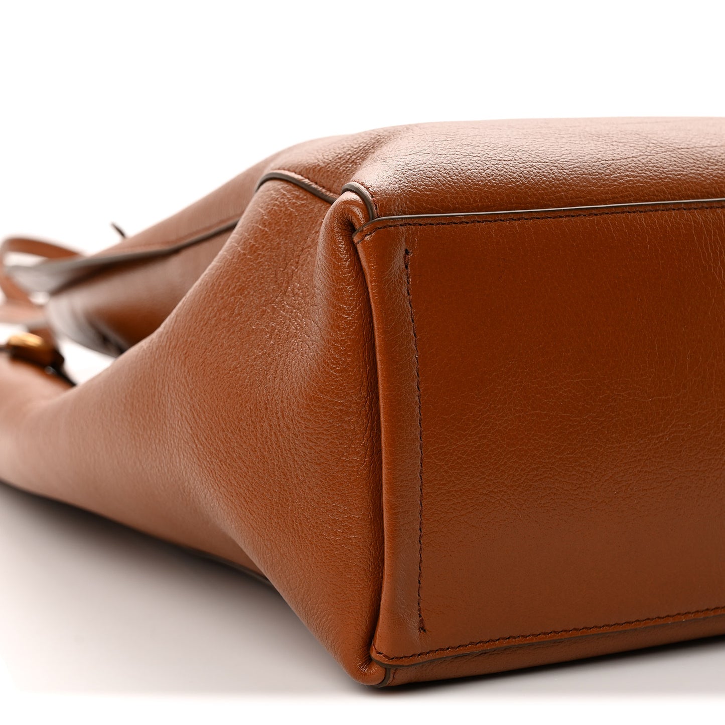 Tumbled Buffalo Voyou Medium North South Tote Soft Tan