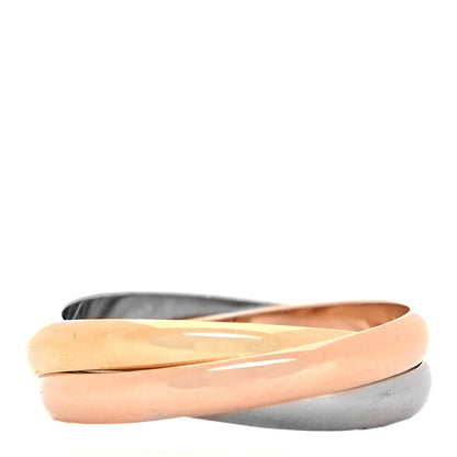 Cartier 18K Pink Yellow White Gold Small Trinity Ring 54 7 3 of 3
