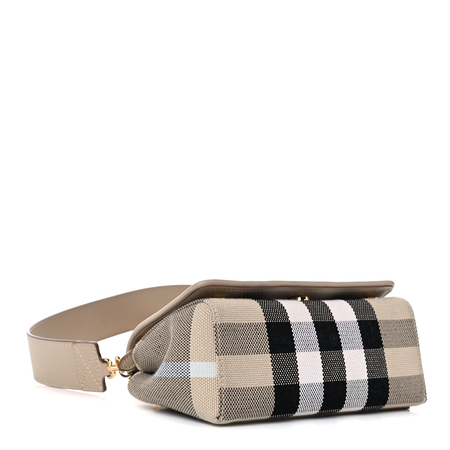 Burberry Canvas Check Hackberry Crossbody Bag Soft Fawn 4 of 10