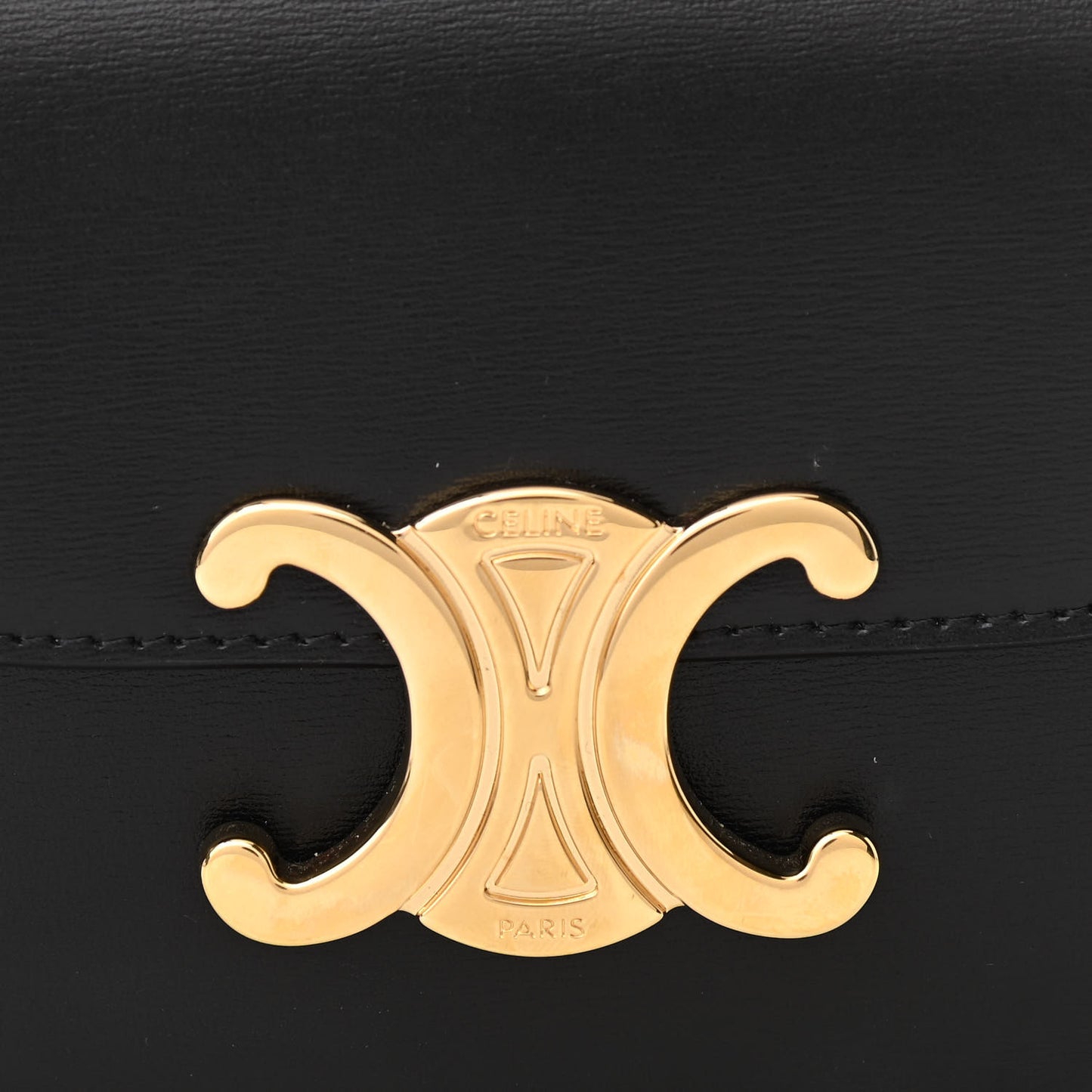 Shiny Calfskin Mini Triomphe Black