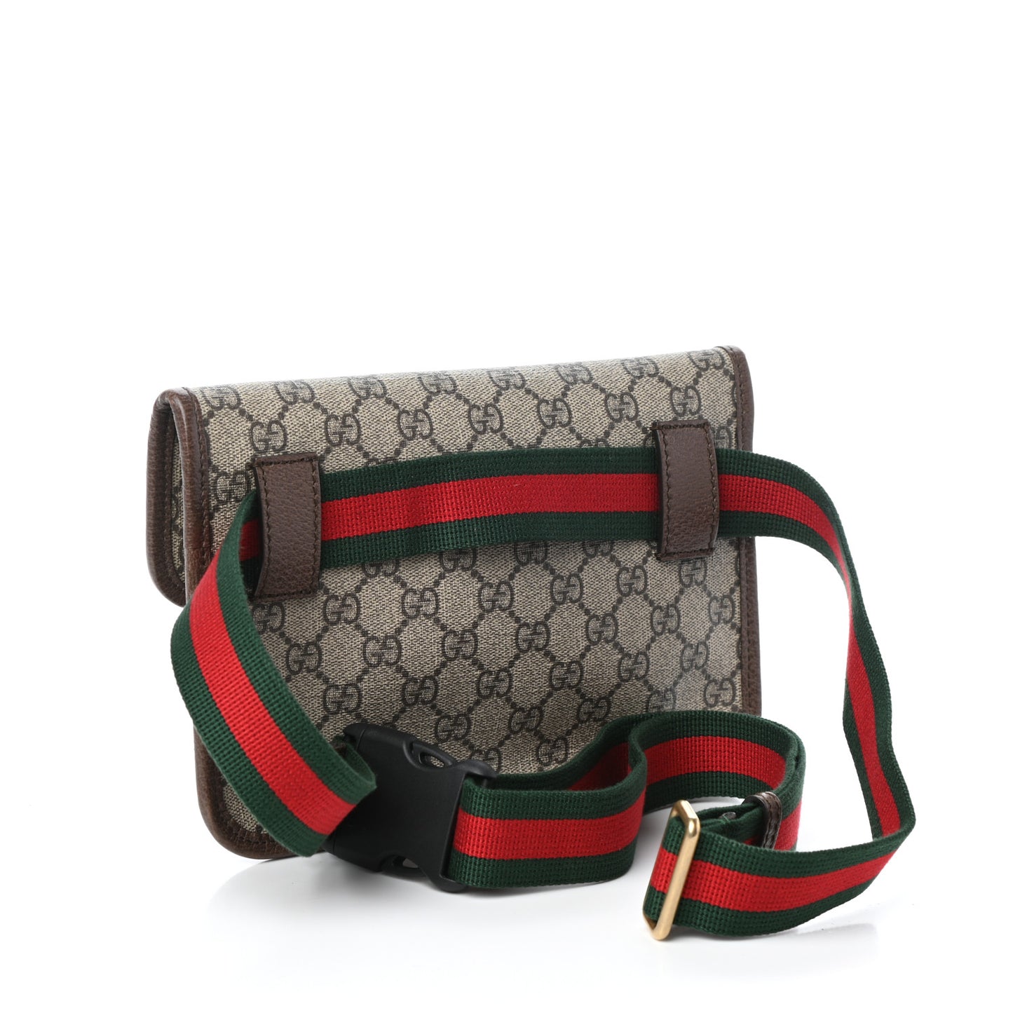 GG Supreme Monogram Neo Vintage Web Belt Bag Brown
