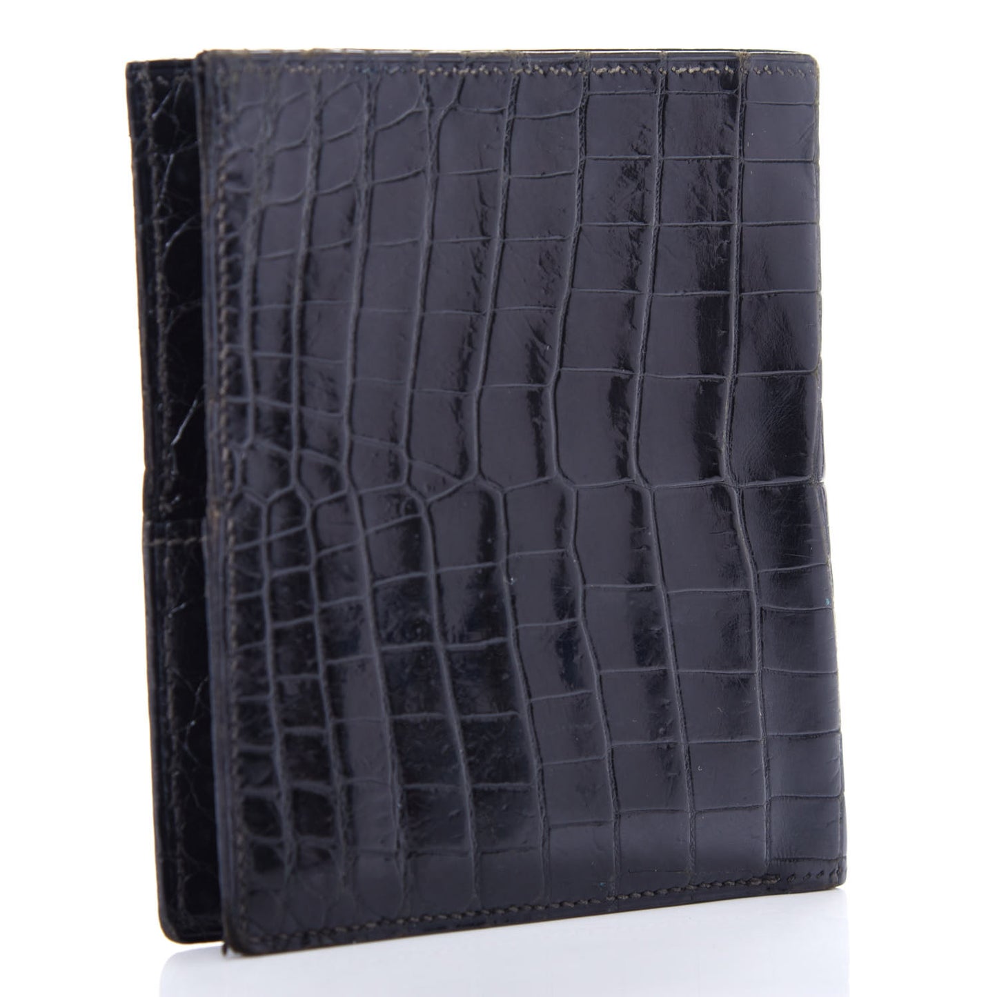 Shiny Alligator Wallet Black