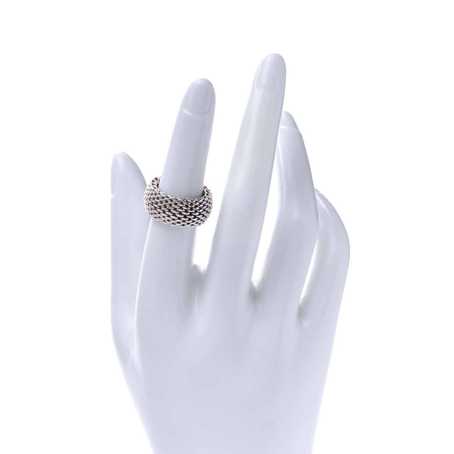 Sterling Silver Somerset Mesh Ring 52 6