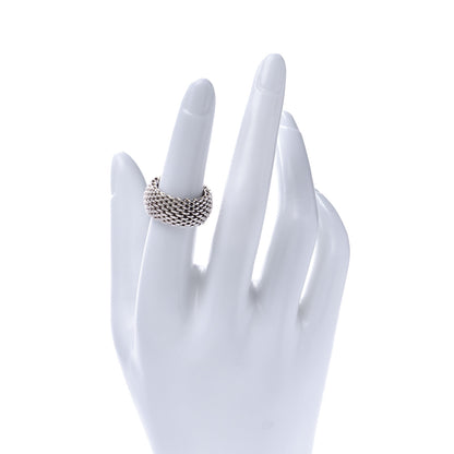 Tiffany Sterling Silver Somerset Mesh Ring 52 6 2 of 6