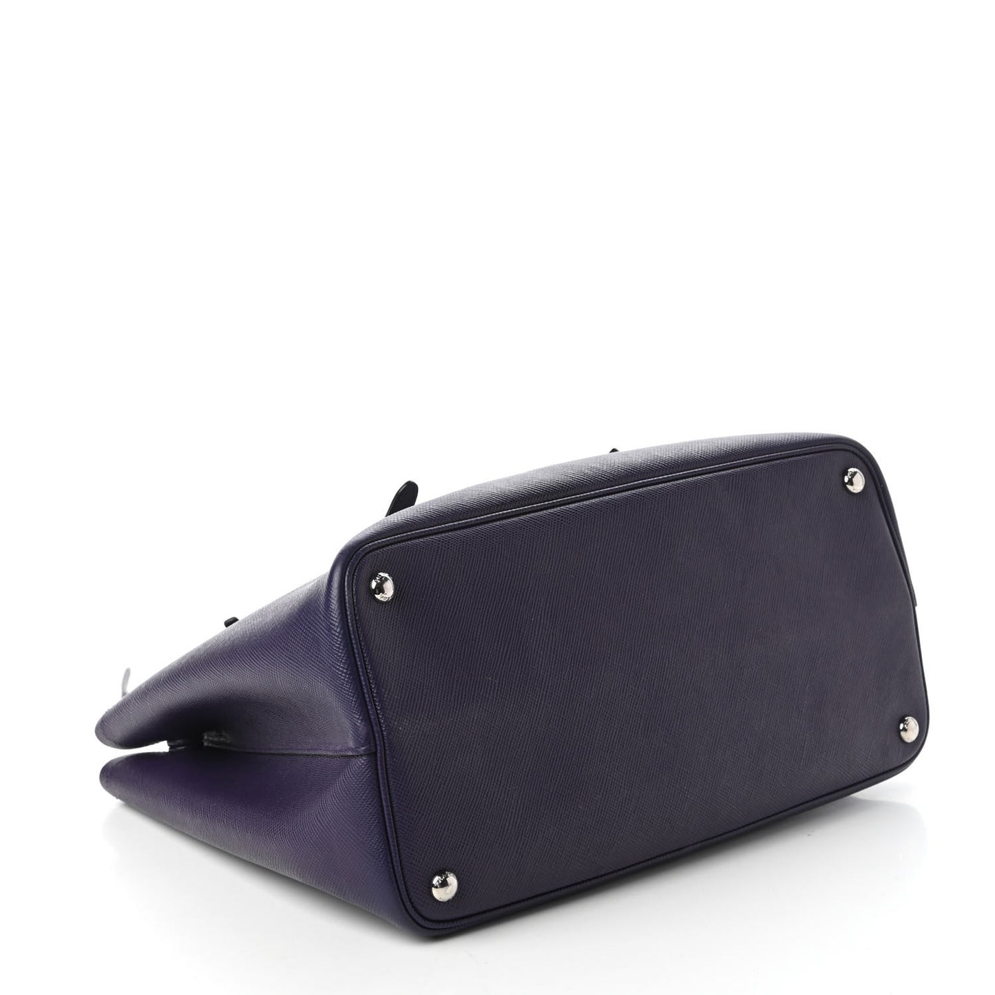 Saffiano Cuir Medium Double Handle Tote Viola